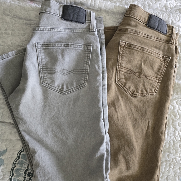 Denizen from Levi's Slim Gray and Tan Jeans - Picture 1 of 16